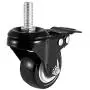 DICASAL 4 Pack 1.5 Inch Swivel Stem Casters, Non-Marking Polyurethane Wheels 330 Lbs with Diameter 3/8''- 16 x 1'' Stem Thread and Nuts for Carts Trolley Furniture DICASAL 4 Pack 1.5 Inch Swivel Stem Casters, Non-Marking Polyurethane Wheels 330 Lbs with Diameter 3/8''- 16 x 1'' Stem Thread and Nuts for Carts Trolley Furniture