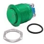 Twidec / 19mm Waterproof Green Metal Shell Momentary Raised Top Push Button Switch 3A/12~250V SPST 1NO Start Button for car Modification Switch（Quality Assurance for 1 Years） M-19-G-G