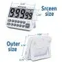 maidongmaixi Kitchen Timer, Digital Kitchen Timers, Magnetic Countdown Timer with Loud Alarm, Big Digits, Back Stand for Cooking, Classroom, Bathroom, Teachers, Kids - AAA Battery Included (White-316)
