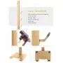 XIGOO Storage-Stand-Docking-Station-Holder Compatible with Dyson V11 V10 V8 V7 Cordless Vacuum Cleaners & Accessories, Stable Metal Organizer Rack, Brushed Gold
