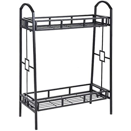 Giantex Plant Stand Flower Pot Rack 2 Tier Metal Flower Pot Rack Heavy Duty Plant Display Holder Decor Giantex Plant Stand Flower Pot Rack 2 Tier Metal Flower Pot Rack Heavy Duty Plant Display Holder Decor