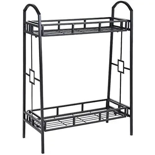 Giantex Plant Stand Flower Pot Rack 2 Tier Metal Flower Pot Rack Heavy Duty Plant Display Holder Decor Giantex Plant Stand Flower Pot Rack 2 Tier Metal Flower Pot Rack Heavy Duty Plant Display Holder Decor