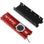 JEYI Cooling Warship Storm Fan NVME NGFF M.2 Heatsink SSD Metal Sheet Thermal Conductivity Silicon Wafer Cooling Fan Heatsink