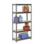Muscle Rack UR301260PB5P-SV Silver Vein Steel Storage Rack, 5 Adjustable Shelves, 4000 lb. Capacity, 60'' Height x 30'' Width x 12'' Depth