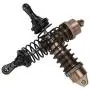 Ky-RC Front and Rear Metal Spring Shock Absorber for Traxxas Slash4x4 Shock Absorber for 1/10 RC Traxxas Slash 4x4 727 RC Model Car Part(4pcs) (Titanium Grey)