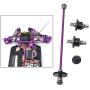 Spare Parts Differential Central Drive Shaft Motor Gear for WLtoys 124018 124019 Parts 1/12 Scale RC Car Buggy Accessory Fittings - 4pcs Purple