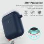Marge Plus for Airpods Case Cover with Keychain, Silicone Skin Cover for Women Men Compatible with Apple Airpods 2/1 Charging Case (Front LED Visible)