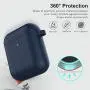 Marge Plus for Airpods Case Cover with Keychain, Silicone Skin Cover for Women Men Compatible with Apple Airpods 2/1 Charging Case (Front LED Visible)