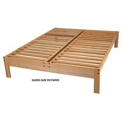 KD Frames Nomad Platform Natural Poplar Bed - Queen