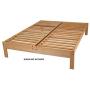 KD Frames Nomad Platform Natural Poplar Bed - Queen