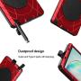 Feitenn Galaxy Note 10 Plus Case Metal, Note 10 Plus 5G Case Heavy Duty, Gorilla Glass Cover Armor Aluminum Bumper Military Shockproof Defender for Samsung Galaxy Note 10 Plus/Note 10+ 5G - Red
