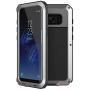 B4Uebuy Alloy Aluminum Metal Case Compatible with Galaxy S8, Shockproof Extreme Hybrid Full Body Military Rugged Heavy Duty Dual Layer Screw Bumper Cover for Samsung Galaxy S8 5.8 (Silver)