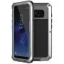 B4Uebuy Alloy Aluminum Metal Case Compatible with Galaxy S8, Shockproof Extreme Hybrid Full Body Military Rugged Heavy Duty Dual Layer Screw Bumper Cover for Samsung Galaxy S8 5.8 (Silver)