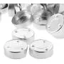 Fityle 200 Pieces Round Aluminium Tea Light Cups Empty Case Candle Wax Containers Candle Mold Model DIY Jelly Gel Wax Candles Tealight Accessories - 38x12mm