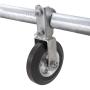 Standard Gate Helper Wheel 6'', for Chain Link Fence Swing Gate Fits 1 5/8'' Gate Frame