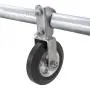 Standard Gate Helper Wheel 6'', for Chain Link Fence Swing Gate Fits 1 5/8'' Gate Frame Standard Gate Helper Wheel 6'', for Chain Link Fence Swing Gate Fits 1 5/8'' Gate Frame