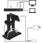 Koolertron 5 inch LCD 1080P Digital Microscope Wireless Remote Control Up to 560x Magnification with Adjustable Stand, USB/HDMI/AV Output Camera Video Recorder with 8 LED Adjustable Light Source