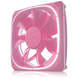 Vetroo DF120 120mm Case Fan White LED Lighting PC Cooling Fan Pink Fan Frame for Radiator/CPU Cooler/Computer Case