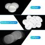 Button Parts for Badge, 1000pcs 1-1/4'' /32mm/ 1.25 inch DIY Blank Top/Bottom Cover Clip Pin Badge Button Parts Consumables for Pro Button Maker
