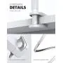 Gooseneck Tablet Mount Holder for Bed - Lamicall Flexible Tablet Arm Clamp for Bed Compatible with Pad Mini 7.9, Air 9.7, Pro 10.5, Switch, Galaxy Tabs, More 4.7-11'' Device - White