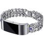 Kaleidoc Bands Compatible Fitbit Charge 2 - Metal Replacement Wristband with Premium Rhinestone Crystals, Adjustable Classy Bracelet Strap Compatible Fitbit Charge 2 Bands