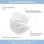 White Face Masks, Disposable Mask for Face Anti Dust Pollen, Daily Protection Mask with Filter Layer and Knitted Earloops White Masks (Pack of 50)