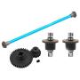 dailymall Aluminum Rear/Front Shock Tower Upgrade Parts for 1:18 Scale WLtoys RC Buggy Car