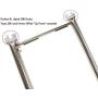 Hisencn Gas Grill Stainless Steel Burner Tubes Pipe Replacement for Weber Spirit 200, Spirit E-210, E-220, Spirit S-210, S-220 Series Gas Grills with Up Front Controls (Model Years 20), 18'', 69785