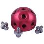 iShoot Multifunctional All Metal Magic Ball with 14 x 3/8'' Screw Hole for Camera Tripod Head Studio Flash Light Stand Adapter Screw (1 x Magic Ball + 3 x 3/8'' Screws)