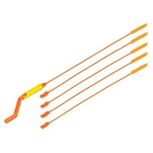 FlexiSnake Drain Weasel Sink Snake Cleaner - 18 inch - Drain Hair Clog Remover Tool with Rotating Handle & 5 Wand Refills - Thin, Flexible, Easy to Use on Most Drains & Grates - Made in USA - (5-Pack) FlexiSnake Drain Weasel Sink Snake Cleaner - 18 inch - Drain Hair Clog Remover Tool with Rotating Handle & 5 Wand Refills - Thin, Flexible, Easy to Use on Most Drains & Grates - Made in USA - (5-Pack)