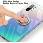Galaxy Note 10+ Plus/5G Case, Anti Scratch Soft TPU Clear Case with 360 Degree Rotation Button Bounce Finger Ring Kickstand [Work with Magnetic Car Mount] for Samsung Galaxy Note 10+ Plus,Clear