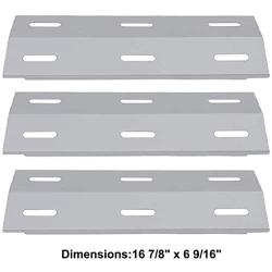 Gloryshine Replacement Stainless Steel Burners & Stainless Steel Heat Plates for Ducane Gas Barbecue Grill 30400040