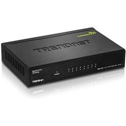 TRENDnet - TEG-S82G 8-Port Gigabit GREENnet Switch, TEG-S82G, Ethernet Splitter, Ethernet/Network Switch, 8 x 10/100/1000 Mbps Gigabit Ethernet Ports,16 Gbps Switching Capacity, Metal, Lifetime Protection Black