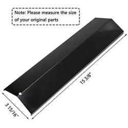 Grill Heat Plate Shields Replacement Parts for Brinkmann Brinkman 810-3660-S, 810-2512-S, 810-8411-5, 810-2511-S, Porcelain Steel Gas Grill Heat Tent Flame Tamer Replacement for Uniflame, Aussie.