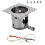 ZHOUWHJJ Fire Pot Burn Pot and Hot Rod Ignitor Kit Replacement Parts Plus Screws and Fuse for Traeger and Pit boss Pellet Grill
