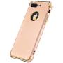 iPhone 8 Plus Case, Ultra Slim Flexible iPhone 8 Plus Matte Case, Styles 3 in 1 Electroplated Shockproof Luxury Cover Case for iPhone 8 Plus (Gold)