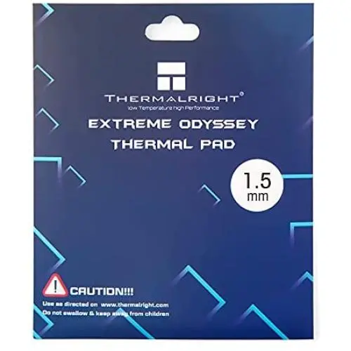Thermalright Odyssey Thermal Pad 12.8 W/mK, 120x120x1.5mm, Heat Resistance, High-Temperature Resistance, Non-Conductive, Silicone Thermal Pads for Laptop Heatsink/GPU/CPU/LED/Gelid/PS4(120x120x1.5mm) Thermalright Odyssey Thermal Pad 12.8 W/mK, 120x120x1.5mm, Heat Resistance, High-Temperature Resistance, Non-Conductive, Silicone Thermal Pads for Laptop Heatsink/GPU/CPU/LED/Gelid/PS4(120x120x1.5mm)