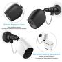 Metal Wall Mount for Arlo Pro 2 and Arlo Pro with Anti-Theft Security Chain and Silicone Skins for Indoor Outdoor Extra Security(Black, 2 Pack)