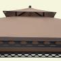 Sunjoy 110109060 Original Replacement Canopy for Pinehurst Small Space Gazebo (8X5 Ft) L-GG093PST-B Sold at BigLots, Khaki