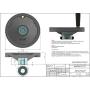 [Made in Korea]Dia.5.9'' Ultimate Hand Wheel with Pre-Cutted(3/4'' Bore) STL Core & Fixing Screw Grip Handle Included Ready to Use at Blade Angle & Tilt of Band & Table Saw Height Crank of Drill Press