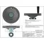 [Made in Korea]Dia.5.9'' Ultimate Hand Wheel with Pre-Cutted(3/4'' Bore) STL Core & Fixing Screw Grip Handle Included Ready to Use at Blade Angle & Tilt of Band & Table Saw Height Crank of Drill Press