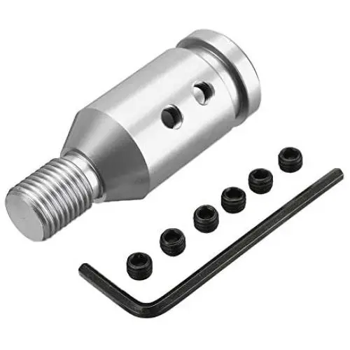 SpeeVech Shift Knob Adapter for Non Threaded Shifters Silver 1.2x1.25 BMW/VW Gear Shifter Adapter SpeeVech Shift Knob Adapter for Non Threaded Shifters Silver 1.2x1.25 BMW/VW Gear Shifter Adapter