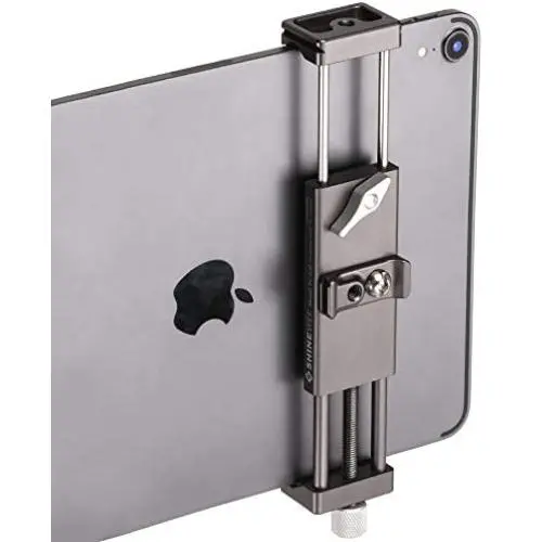 Metal iPad Holder for Tripod Mount Adapter , 1/4'' Screw, Acra Swiss Rail Mount, Fits iPad 1,2,3,4 Mini Air Pro,Universal Tablet Clamp Metal iPad Holder for Tripod Mount Adapter , 1/4'' Screw, Acra Swiss Rail Mount, Fits iPad 1,2,3,4 Mini Air Pro,Universal Tablet Clamp