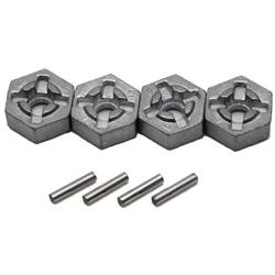 GDOOL 1:10 1/10 9125 RC Trucks Car Spare Parts Replacement Accessories Aluminum Alloy Wheel Hub Hex Accessory Spare Parts 25-ZJ09 for High Speed 9125 RC Cars S920 RC Trucks (4 PCS)