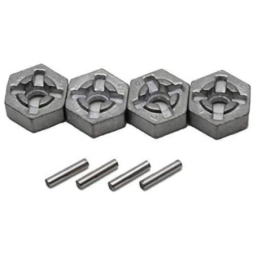 GDOOL 1:10 1/10 9125 RC Trucks Car Spare Parts Replacement Accessories Aluminum Alloy Wheel Hub Hex Accessory Spare Parts 25-ZJ09 for High Speed 9125 RC Cars S920 RC Trucks (4 PCS)