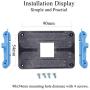 Aimeixin AM4 Bracket,Desktop Computer AMD AM4 Motherboard CPU Heatsink Bracket, Steel Back Plate Bracket for AM4s HeatSink Cooling Fan Mounting (Blue)