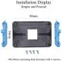 Aimeixin AM4 Bracket,Desktop Computer AMD AM4 Motherboard CPU Heatsink Bracket, Steel Back Plate Bracket for AM4s HeatSink Cooling Fan Mounting (Blue) Aimeixin AM4 Bracket,Desktop Computer AMD AM4 Motherboard CPU Heatsink Bracket, Steel Back Plate Bracket for AM4s HeatSink Cooling Fan Mounting (Blue)