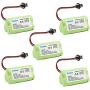Kastar 5-Pack Ni-MH Battery 3.6V 1200mAh Replacement for Lithonia ELB-B001, Lithonia EU2 LED, M12, Lithonia ELM2LED, Lithonia 00257, Unitech AA900MAH 3.6V Ni-CD Exit Sign Emergency Light Battery