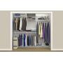 ClosetMaid 22875 ShelfTrack 5ft. to 8ft. Adjustable Closet Organizer Kit, White