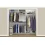 ClosetMaid 22875 ShelfTrack 5ft. to 8ft. Adjustable Closet Organizer Kit, White ClosetMaid 22875 ShelfTrack 5ft. to 8ft. Adjustable Closet Organizer Kit, White